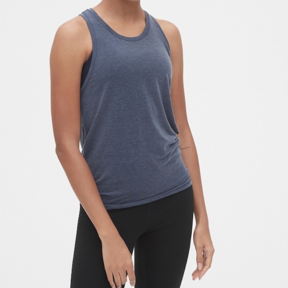 Gap fit breathe tank top open back